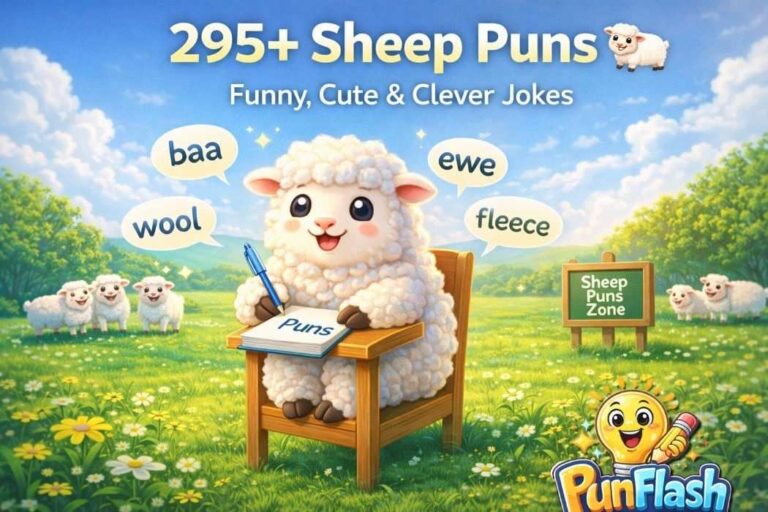 295 sheep puns funny cute sheep jokes lamb humor countryside featured image