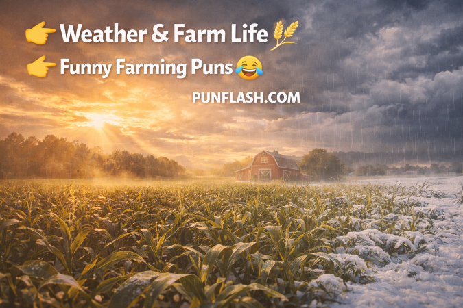 Cinematic farm life under changing skies