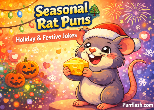 Festive rat with cheese and- cheer