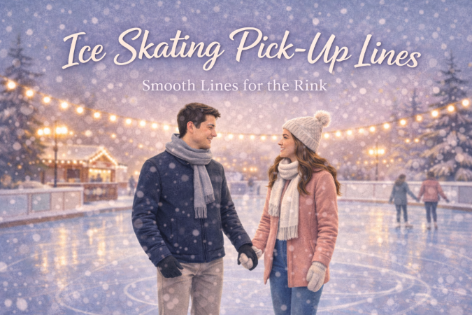 Ice Skating Under Festive -Lights