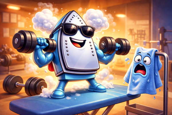 Create a colorful 3D cartoon science lab illustration featuring a cute iron element character labeled Fe standing proudly near test tubes, a magnet, a beaker, and a mini periodic table. Add glowing chemistry effects, playful steam, funny expressions, and a bright educational-funny atmosphere. Use depth, smooth shadows, and a clean modern blog style. No text, no watermark.