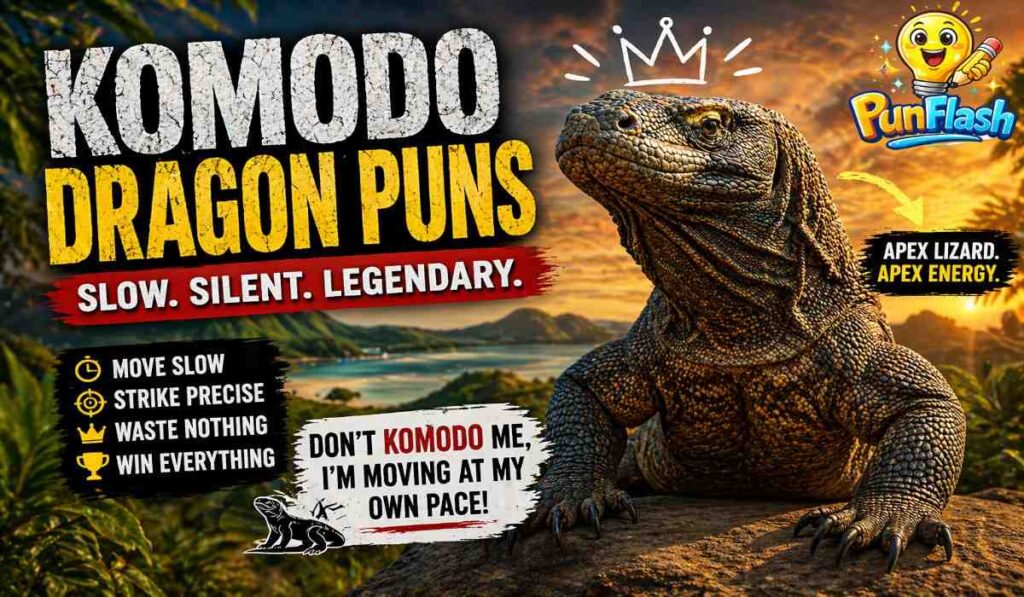 Komodo Dragon Puns – Funny Apex Lizard Jokes
