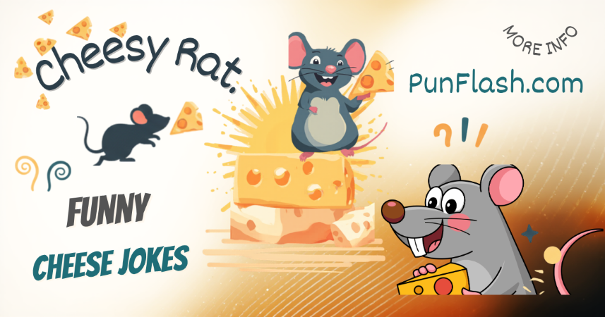 RatPuns About Cheese Funny.