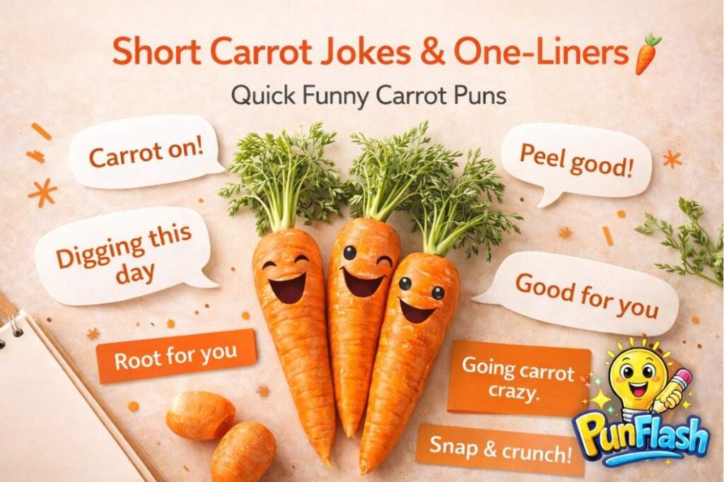 Short Carrot Jokes and One-Liners