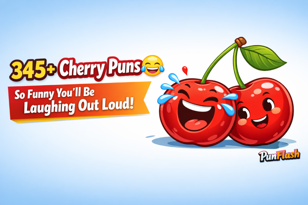 unny cherry puns cartoon illustration laughing cherries humor blog image