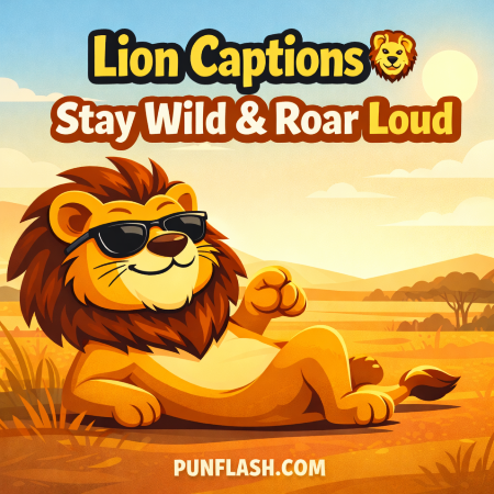 lion captions for instagram funny cartoon lion sunglasses aesthetic