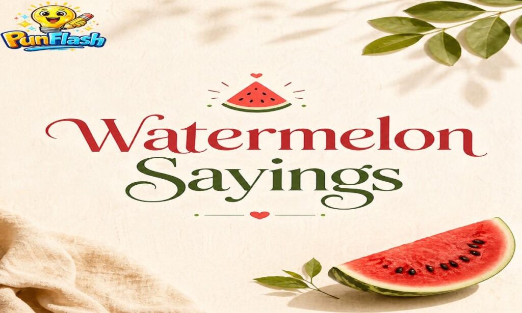 watermelon sayings and quotes with minimal aesthetic background and elegant design