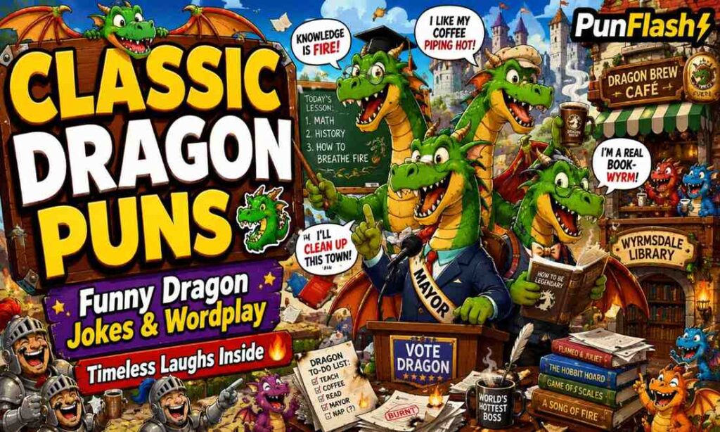 Classic Dragon Puns and Funny Dragon Jokes