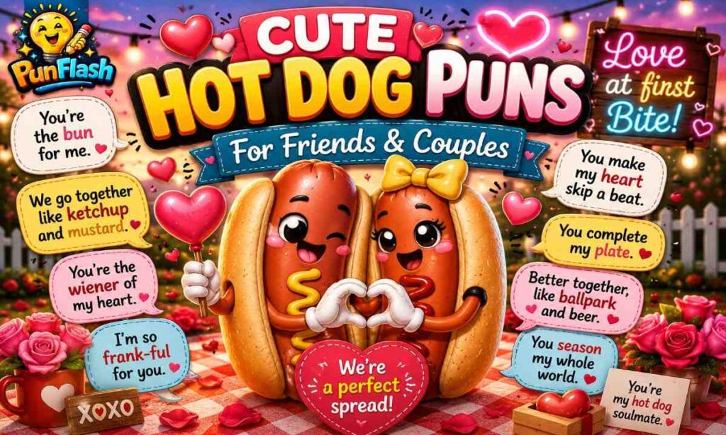 cute hot dog puns for couples