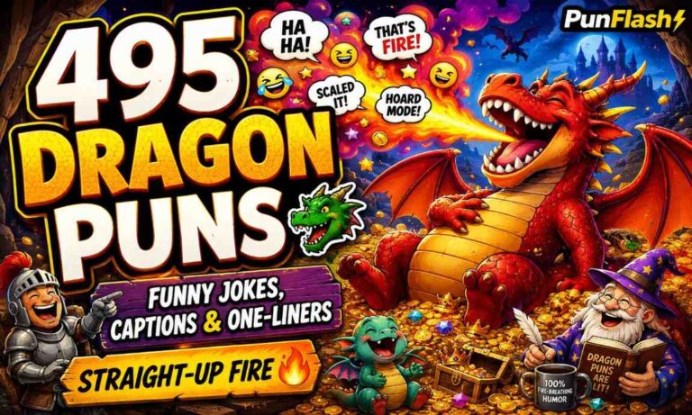 Funny Dragon Puns, Jokes, Captions and One Liners