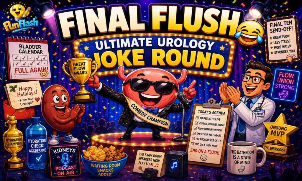 final flush ultimate urology joke round funny urology humor bladder jokes