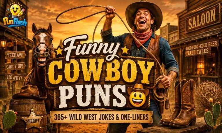 Funny cowboy puns with wild west cowboy jokes and western humor