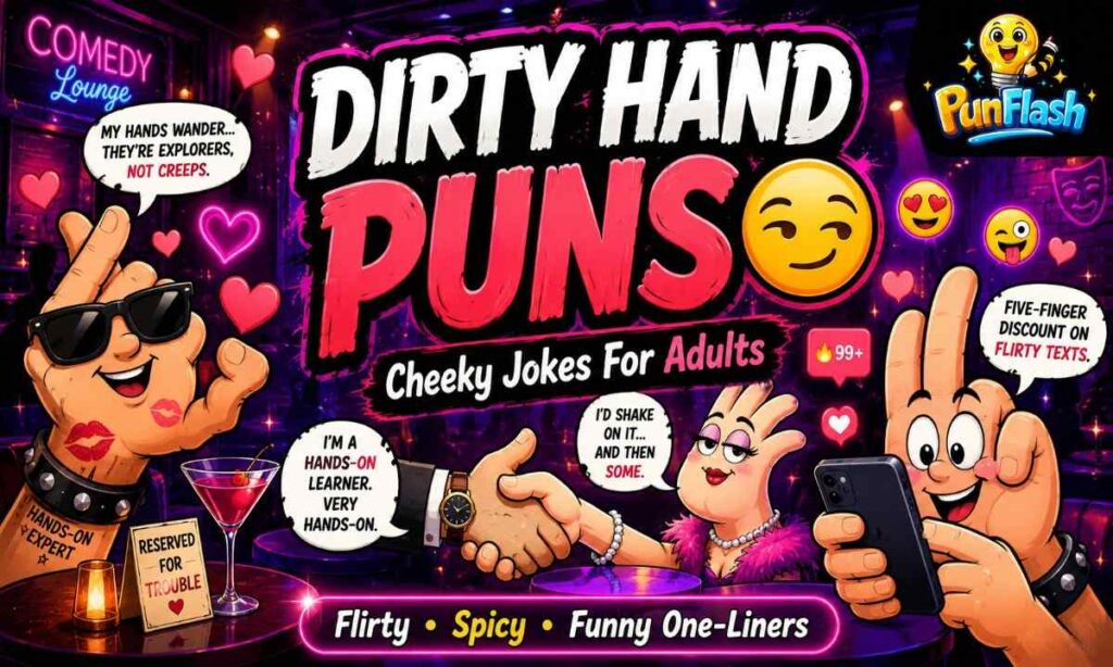 funny dirty hand puns for adults comic