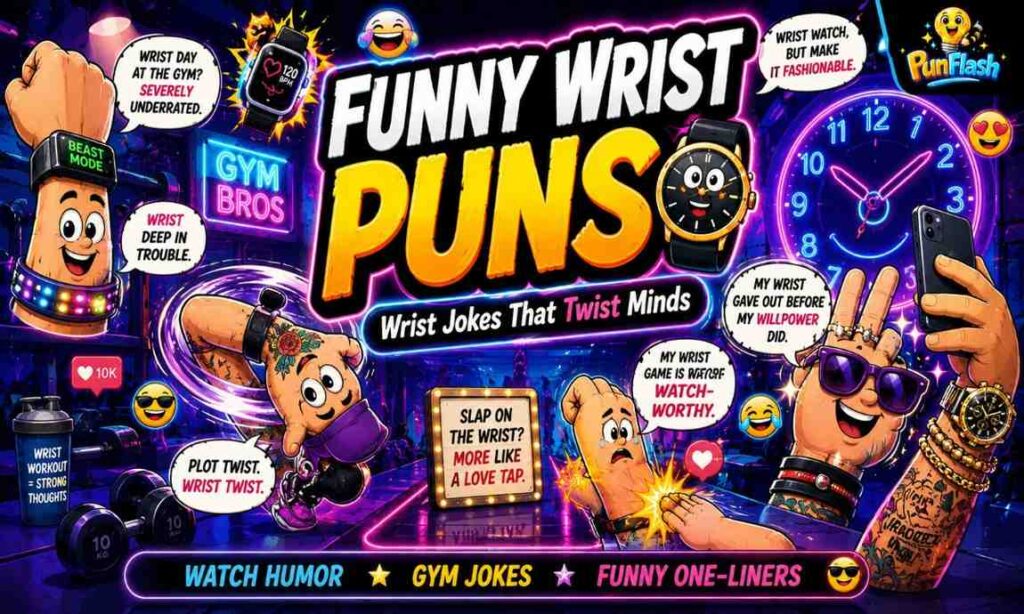 funny wrist puns and jokes comic