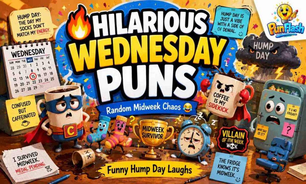 hilarious Wednesday puns funny hump day jokes