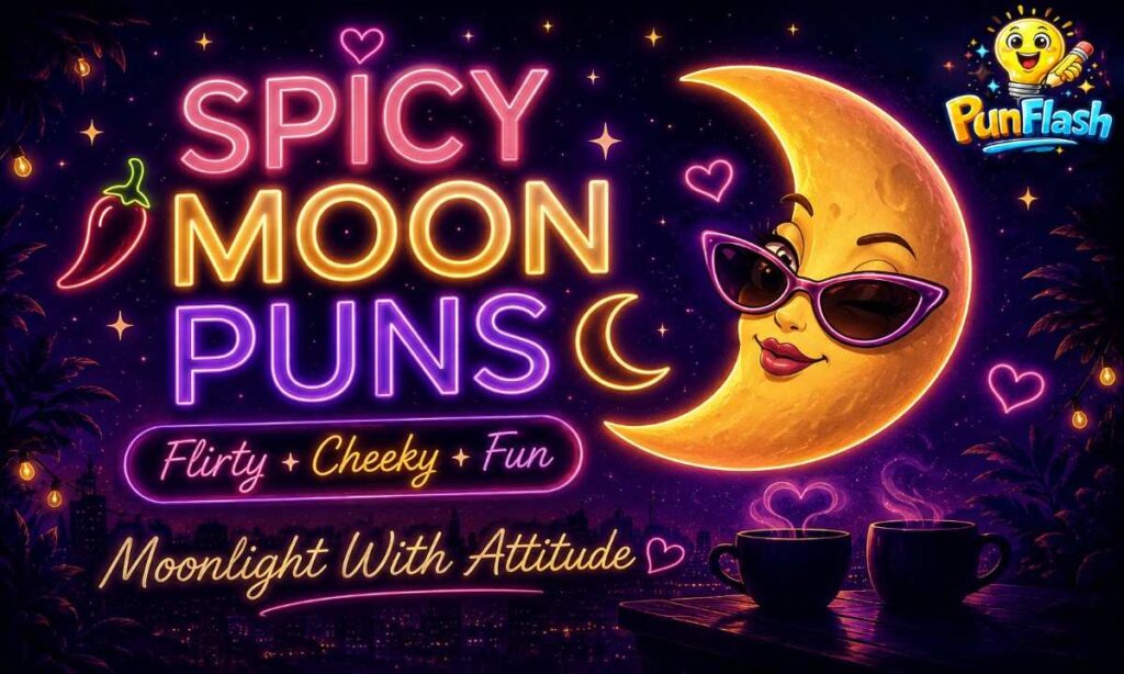 spicy moon puns flirty lunar jokes and cheeky moon wordplay