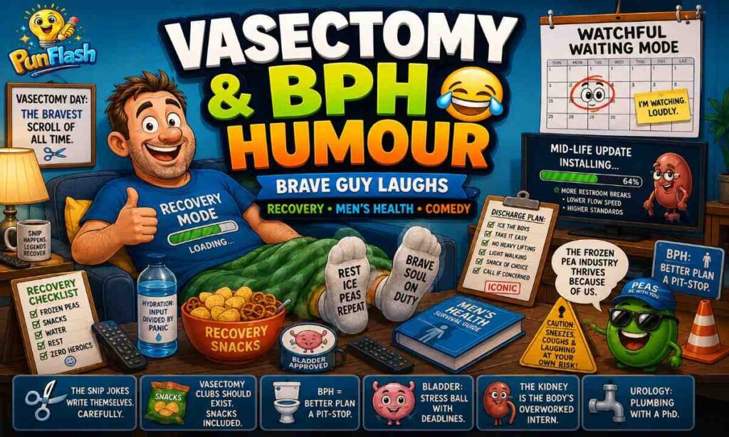 vasectomy and bph humour funny urology jokes mens health comedy medical humor