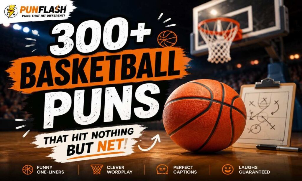 Funny basketball one-liners illustration