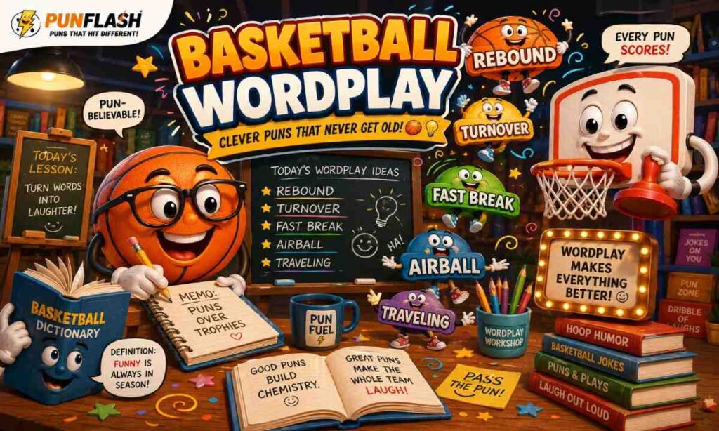 Funny basketball wordplay