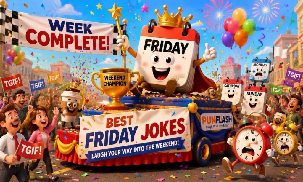 Funny Friday jokes weekend celebration